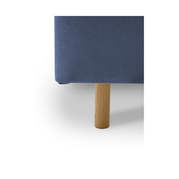 Sinine polsterdatud kaheinimesevoodi koos panipaiga ja voodipõhjaga 160x200 cm Zee - Scandic-image-4