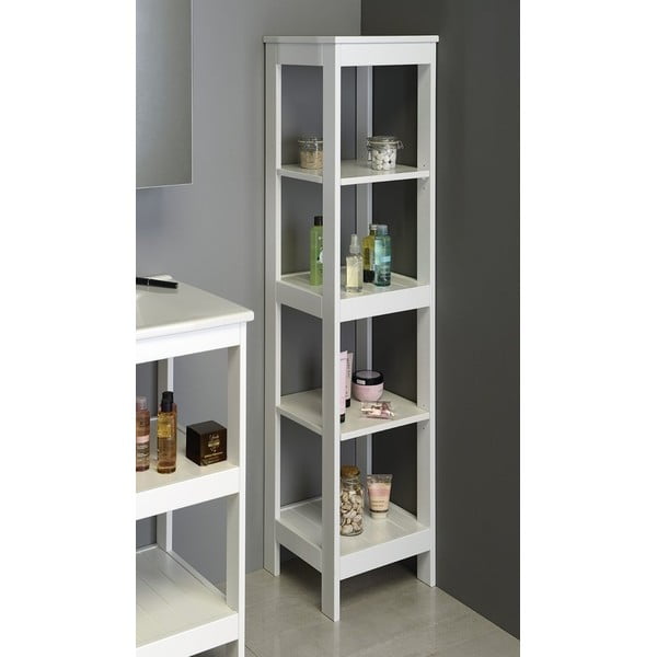 Valge vannitoa riiul 36x86,5 cm Etide - Sapho-image-1