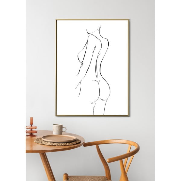 Must-valge plakat , 45,4 x 65,4 cm Female - WOOOD-image-1