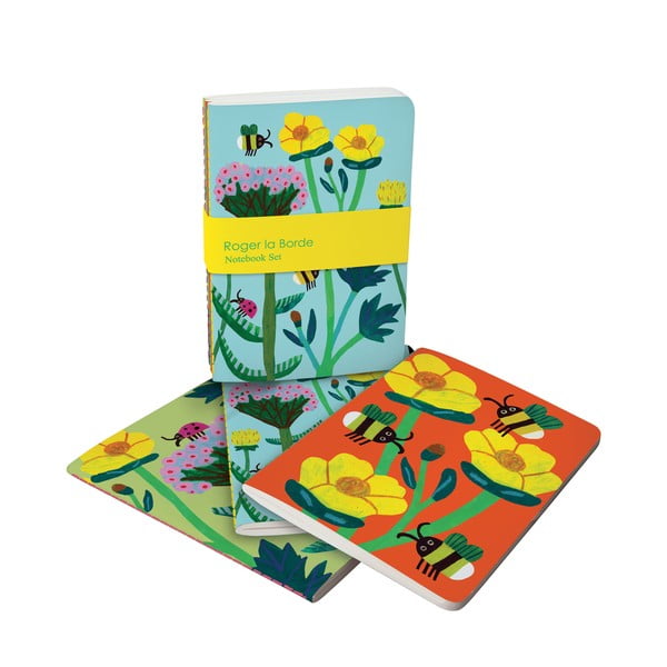 Märkmikud 64 lehekülge A6 formaadis 3 tk Honey - Roger la Borde-image-1