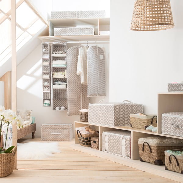 Beeži värvi rippuv organiseerija 9 lahtriga , laius 15 cm Madison - Compactor-image-4