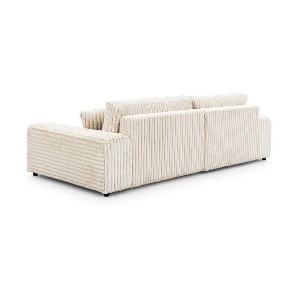 Kreem velvetist nurgadiivanvoodi koos panipaigaga (vasak nurk) Sarina - Ropez-image-3