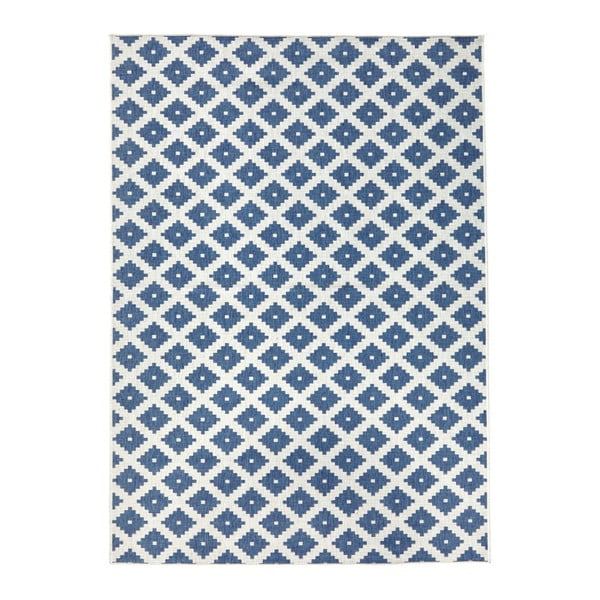 Světle modrý vzorovaný oboustranný koberec Bougari Nizza, 200 x 290 cm