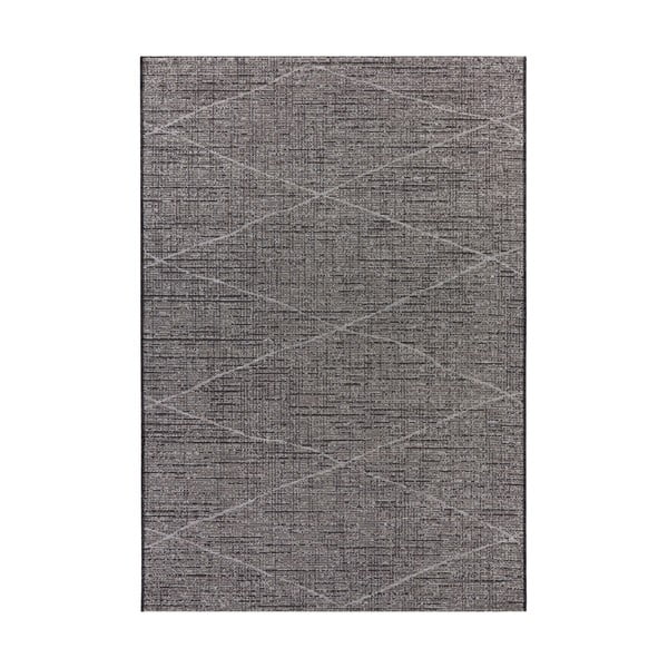 Antracitově šedý koberec vhodný do exteriéru Elle Decoration Curious Blois, 154 x 230 cm