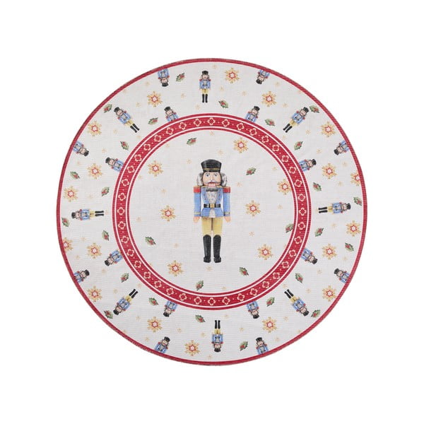 Punane ümmargune jõulumotiiviga vaip ø 160 cm Toy's Delight Nutcracker - Villeroy&Boch