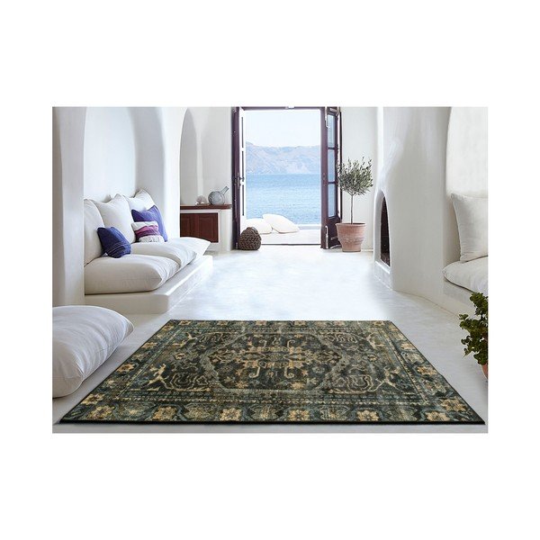 Černý koberec vhodný i do exteriéru Universal Lara Black, 120 x 170 cm-image-1