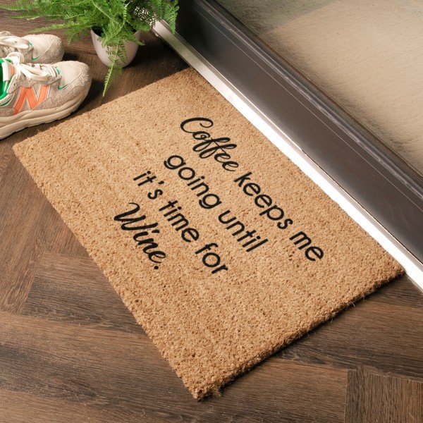 Kookoskiududest matt  40x60cm Coffee Keeps Me Going - Artsy Doormats-image-1