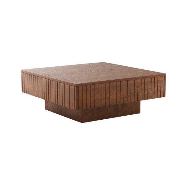 Tumepruun MDF-ist kohvilaud 90x90 cm Furuvik - Jotex