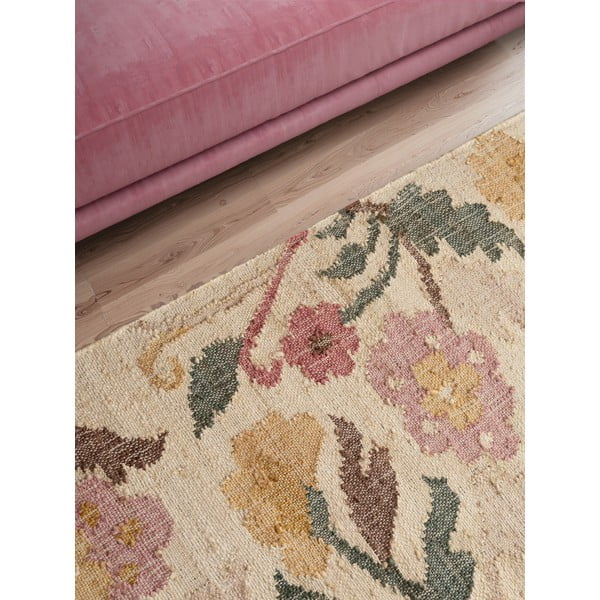 Kreem käsitsi kootud džuudist vaip 80x200 cm Roya Violette - Elle Decoration-image-4