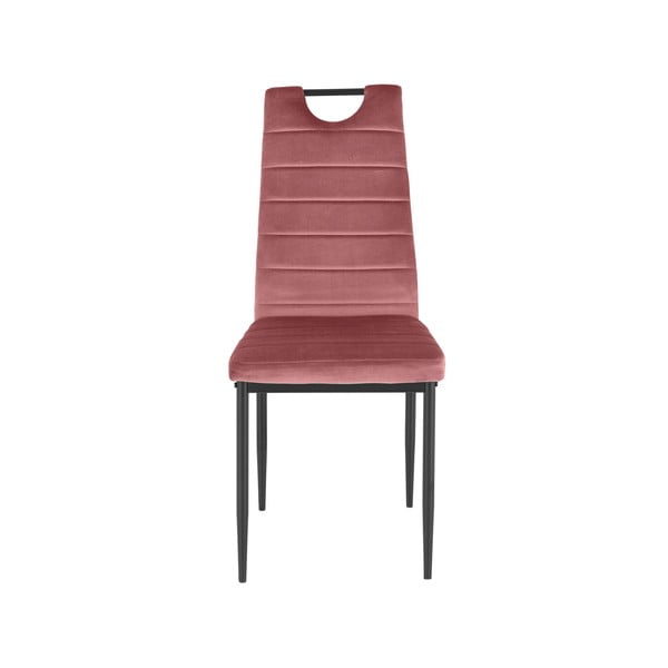 Tumeroosad sametist söögitoolid 2tk komplektis Mandy - Støraa-image-1