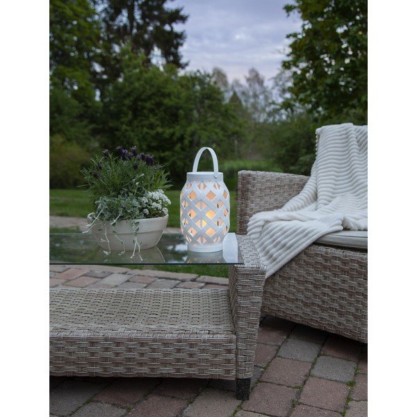 Valge latern, kõrgus 23 cm Flame - Star Trading-image-3