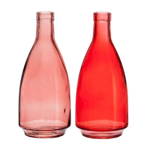 Set váz Glass Red, 2 ks