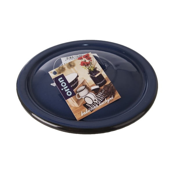 Sinine emailitud kaas , ⌀ 18 cm - Orion-image-3