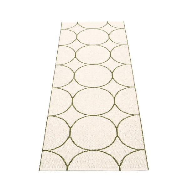 Tumeroheline sise/välisvaip 70x200 cm Boo Dark Olive – Pappelina-image-2