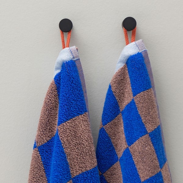 Sinised-pruunid orgaanilisest puuvillast rätikud 2tk komplektis 40x55cm Retro - Mette Ditmer Denmark-image-1