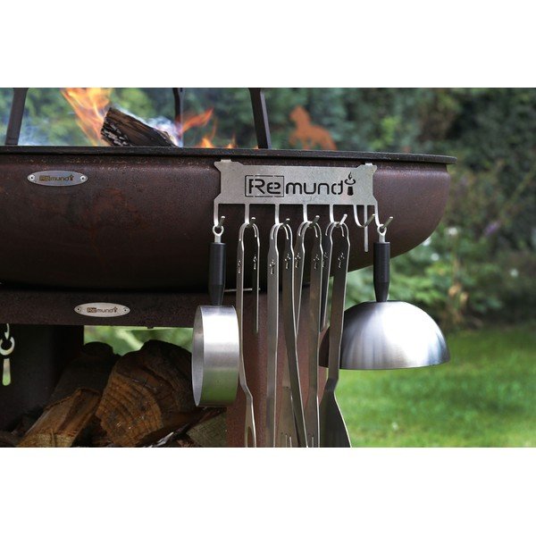 Pruun välitingimustes kasutatav puidust grill , ø 82 cm Carus M - Remundi-image-1