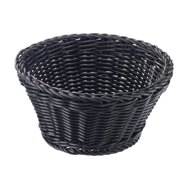 Černý stolní košík Saleen, ø 18 cm