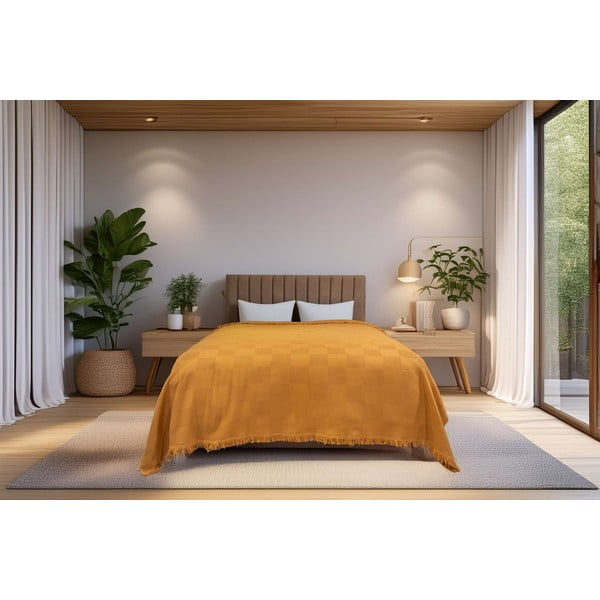 Vasevärvi puuvillane voodikate 140x200 cm Russel - Mijolnir-image-1