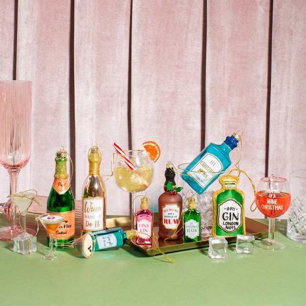 Klaasist jõulukaunistused, 3 tk, 15,5 cm Martini Cocktail – Sass & Belle-image-4
