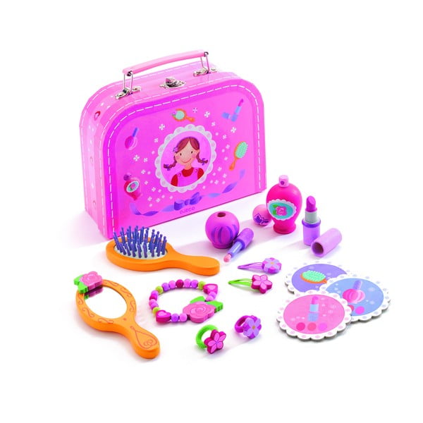 Laste kohver puidust aksessuaaridega väikestele showtüdrukutele - Djeco-image-1