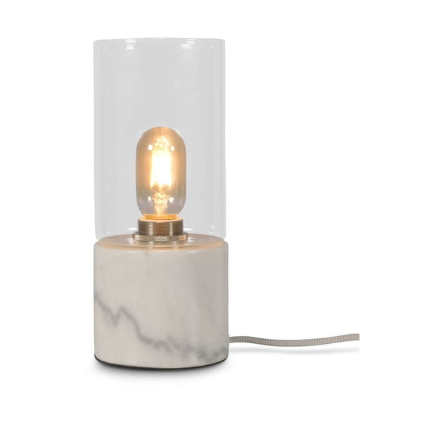 Bílá mramorová stolní lampa Citylights Athens, výška 25 cm-image-4