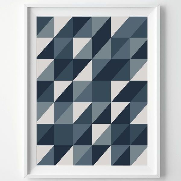 Plakát Grey Triangle, A3