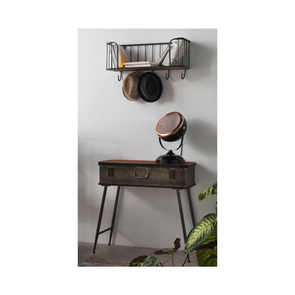 Černá stolní lampa s detaily v měděné barvě Geese Mic-image-2