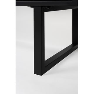 Must madal männipuidust kapp 135x90 cm Linc - White Label