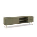 Roheline matt telekaalus 180x53x40 cm Campus - Marckeric