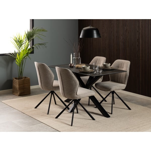 Kreemid söögitoolid 2tk komplektis Aura - Actona-image-2