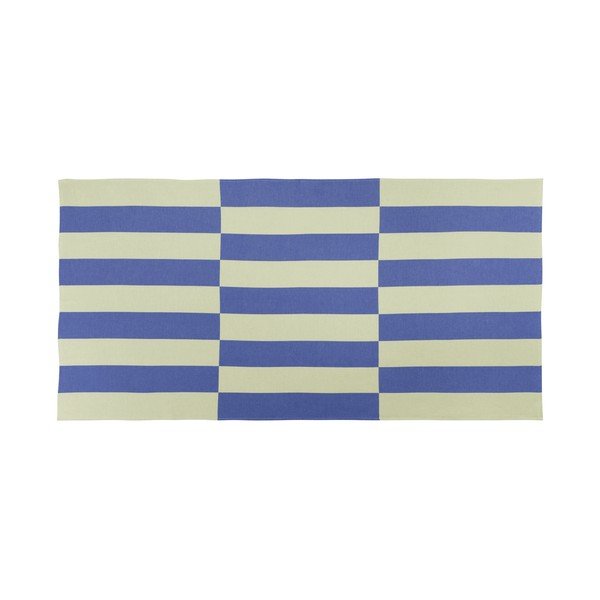 Helekollane/sinine puuvillane rannarätik 100x160 cm Su - noo.ma