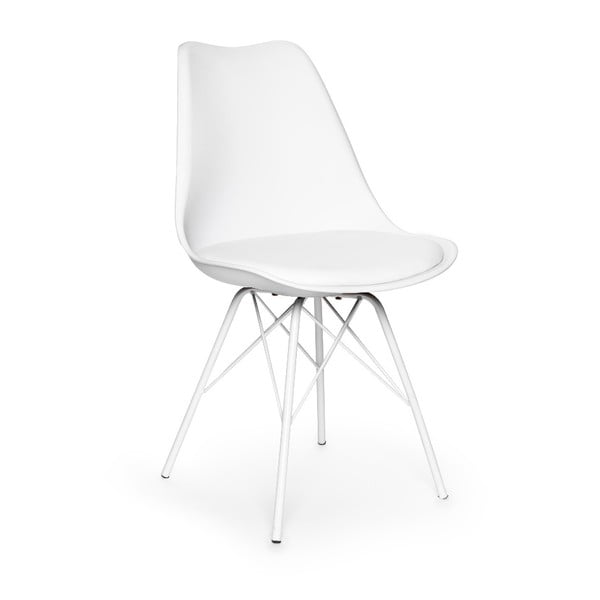 2 valge metallist alusega valge tooli komplekt Eco - Bonami Essentials