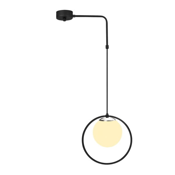 Mustast metallist rippvalgusti Opviq lights Elpidas - Opviq lights-image-1