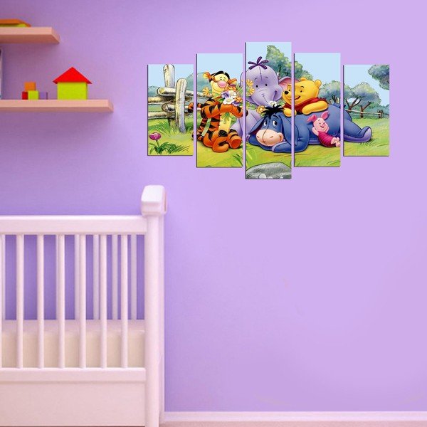 5-osaline Winnie the Pooh'i maal - Wallity-image-1