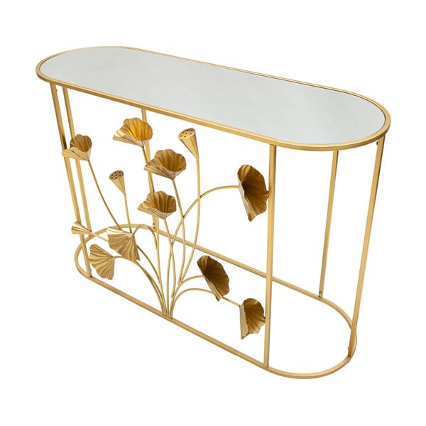 Kuldne konsoollaud 40x120 cm Flow – Mauro Ferretti-image-2