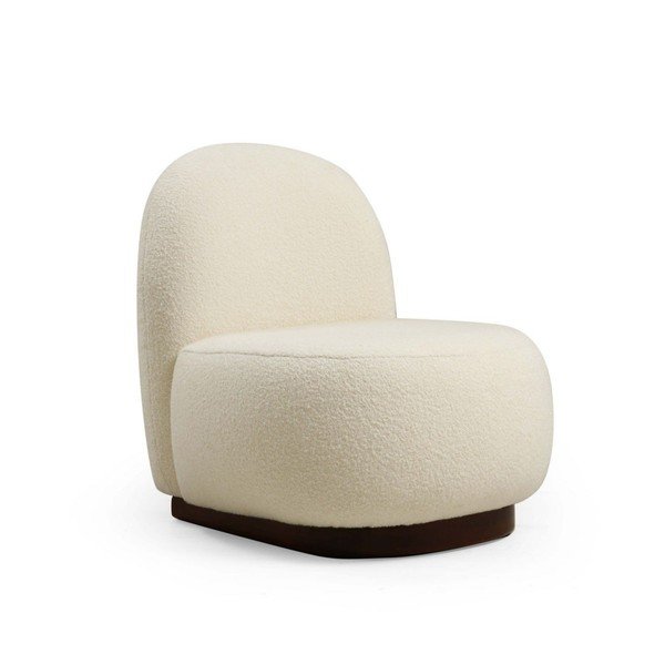 Valge tugitool, mis on valmistatud bukleekangast Tina - Artie