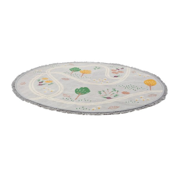 Laste käsitsi valmistatud vaip , ⌀ 120 cm Little Garden - Nattiot-image-1