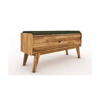 Tammepuust hoiupink rohelise istmega Retro - The Beds