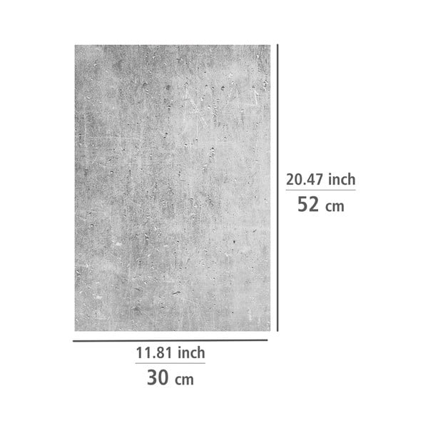 Karastatud klaasist katte komplekt pliidi äärde 2tk 52x30 cm Concrete - Allstar-image-2