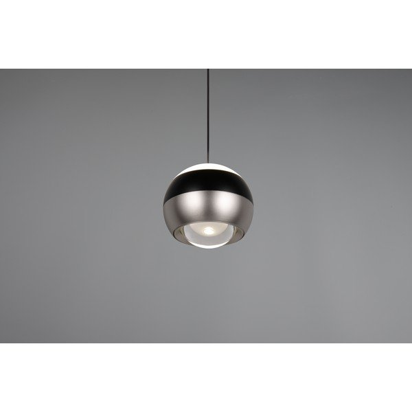 Must/hõbedane LED-rippvalgusti ø 15,5 cm Orbit - Trio Select-image-3