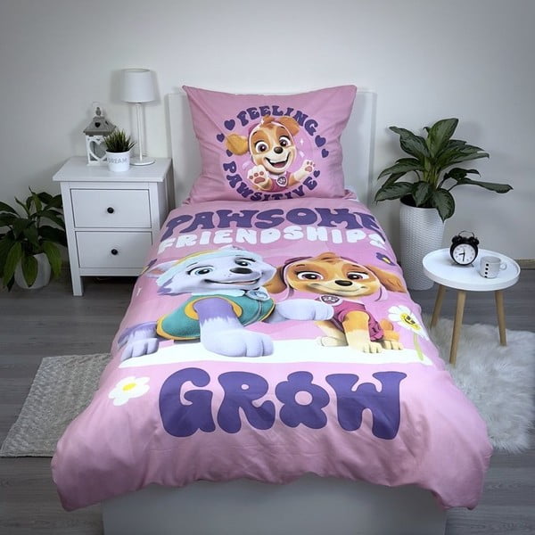 Laste üheinimesevoodipesu mikrokiust 140x200 cm Paw Patrol - Jerry Fabrics-image-1