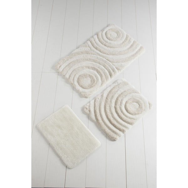 Kreemid vannitoamatid, 3 tk komplektis Wave - Foutastic-image-1