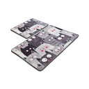 Hallid vannitoamatid 2tk komplektis 60x100 cm Meow - Foutastic