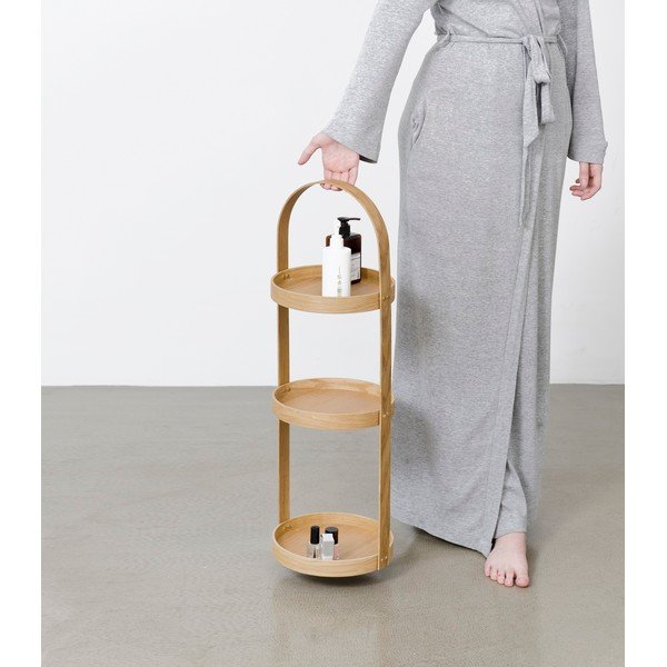 Tammepuidust vannitoariiul Round Caddy Mezza - Wireworks-image-1