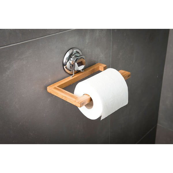 Bambusest seinale paigaldatud tualettpaberi hoidja Spa - Compactor-image-1