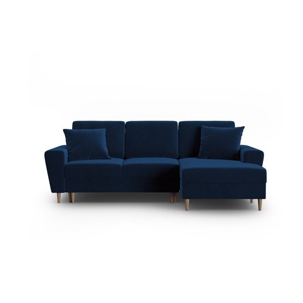 Sinine sametist panipaigaga nurgadiivanvoodi (parem nurk) Kyoto - Cosmopolitan Design