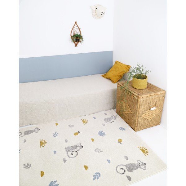 Beež lastevaip , 135 x 190 cm Little Wild Monkey - Nattiot-image-1