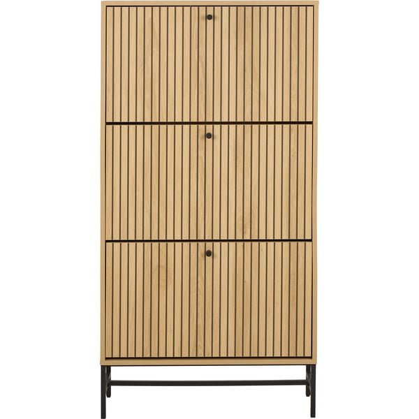 Tammespoonist klapiga jalatsiriiul 72x140x25 cm Albany - Actona-image-3