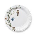 Valge portselanist taldrik jõulumotiiviga ø 27 cm Hammershøi Christmas – Kähler Design