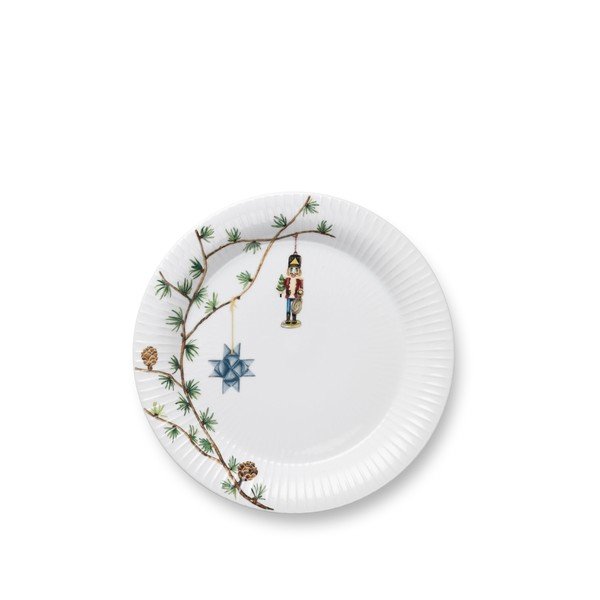 Valge portselanist taldrik jõulumotiiviga ø 27 cm Hammershøi Christmas – Kähler Design